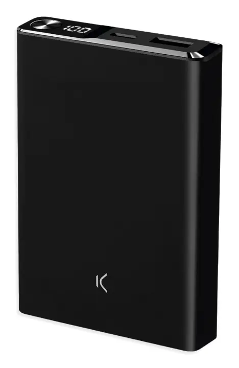 Powerbank magnética 10.000 mAh, Compatible MagSafe, Power Delivery, 22,5 W, Cable USB-A a USB-C, Carga simultánea, Negro