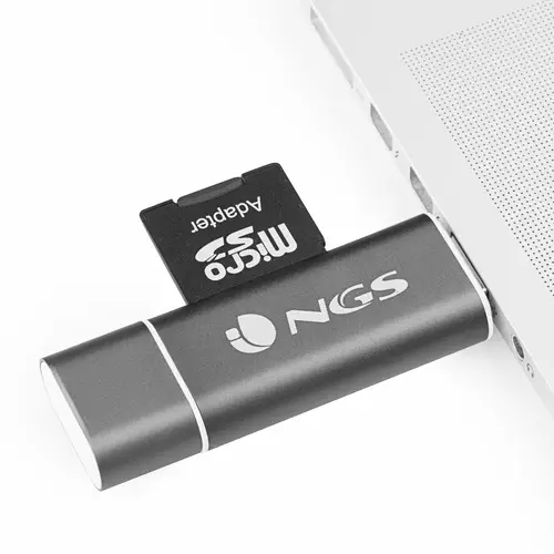 ALLYREADER lector de tarjeta USB/Micro-USB Gris, Blanco - Imagen 5