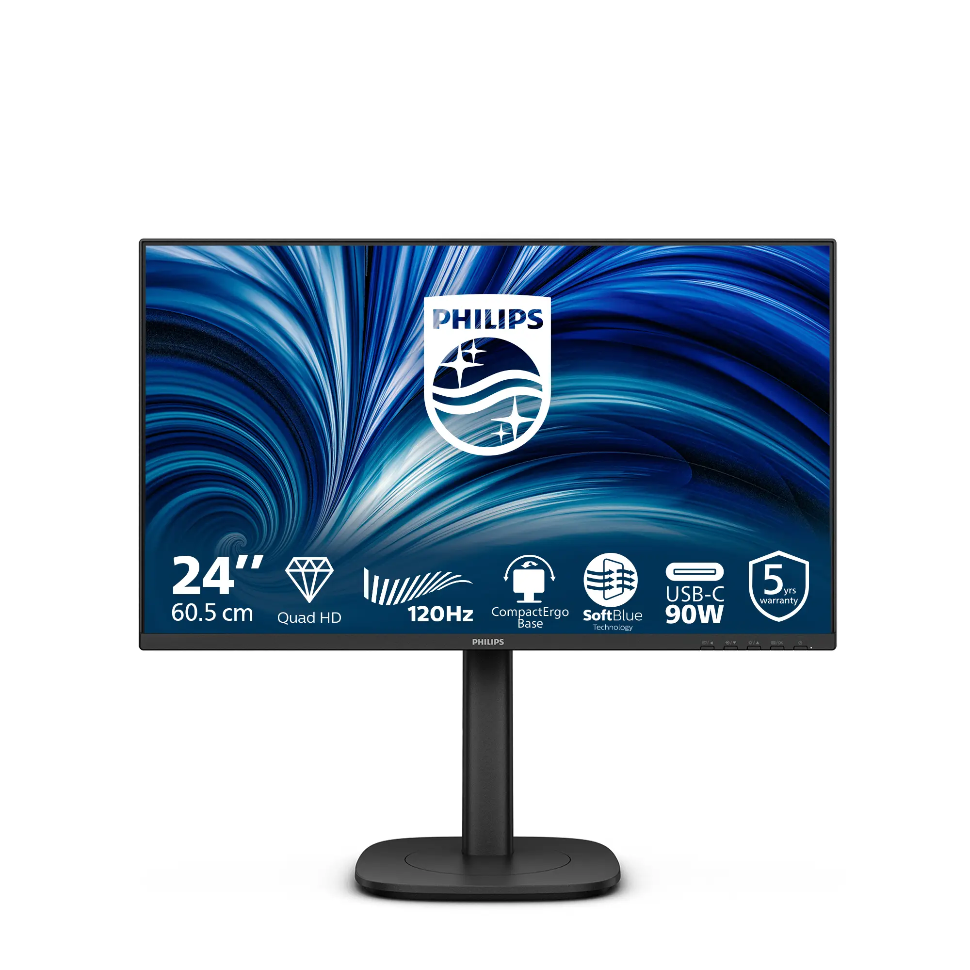 24B2U3601 pantalla para PC 60,5 cm (23.8") 2560 x 1440 Pixeles Qu..