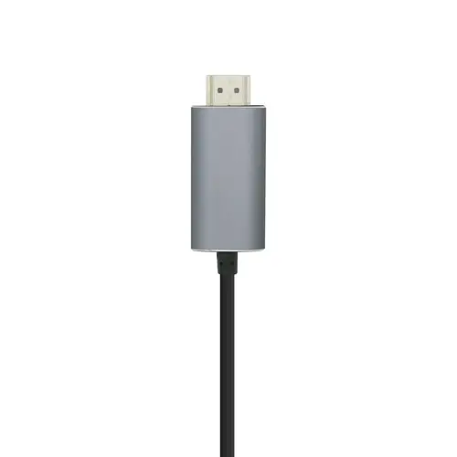 Cable conversor USB-C a HDMI 4K@60HZ, USB-C/M-HDMI/M, Negro, 1.8m - Imagen 2