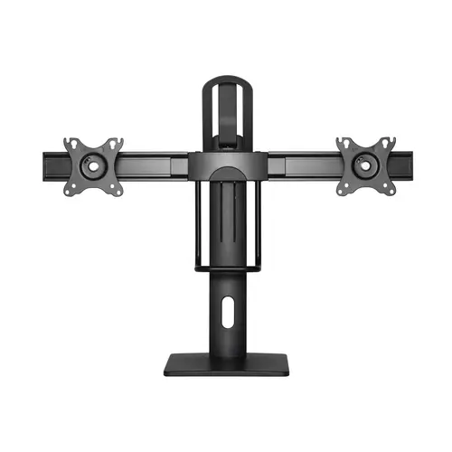 Soporte De Mesa Pro Contrapeso Giratorio E Inclinable Para 2 Monitores 6kg De 17-27, Negro - Imagen 3
