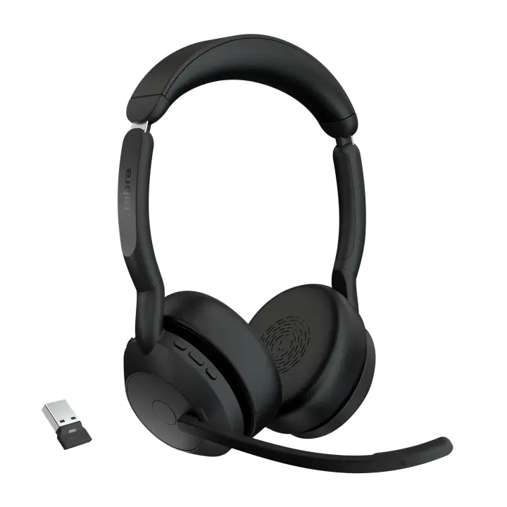 Evolve2 55 Auriculares Inalámbrico Diadema Oficina/Centro de llamadas Bluetooth Base de carga Negro
