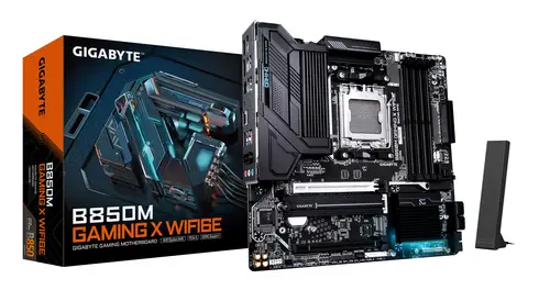 B850M GAMING X WIFI6E Placa Base - Procesadores AMD Ryzen Serie 9000, VRM Digital 10+2+2 fases, hasta 8200MHz DDR5 (OC), 1xPCIe 5.0 + 1xPCIe 4.0 M.2, LAN 2.5, WIFI 6E, USB 3.2 Gen 2. - Imagen 1