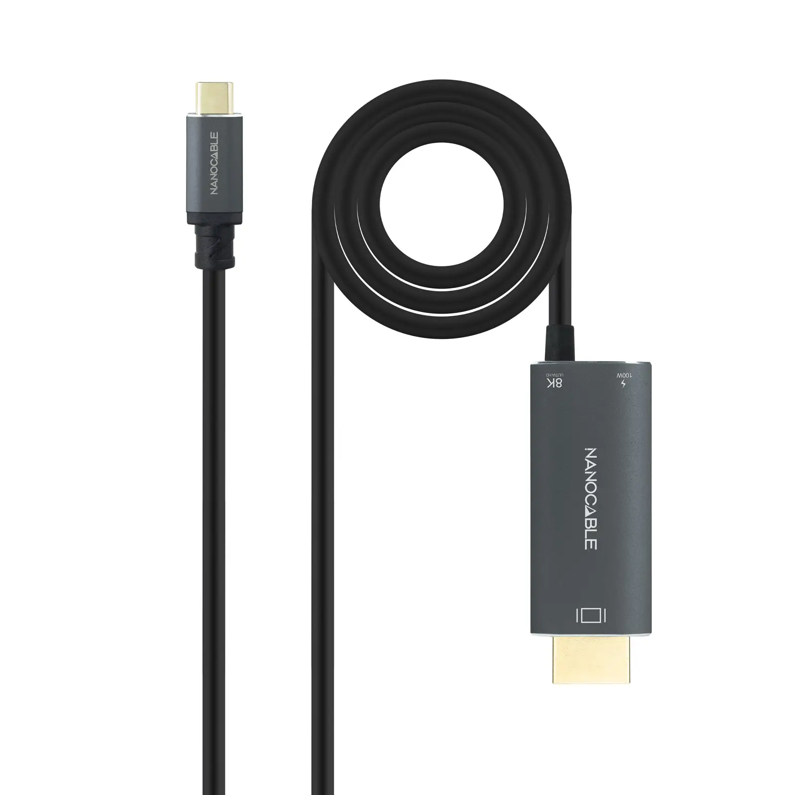 10.15.5182 adaptador de cable de vídeo 1,8 m USB Tipo C HDMI + USB Type-C Negro