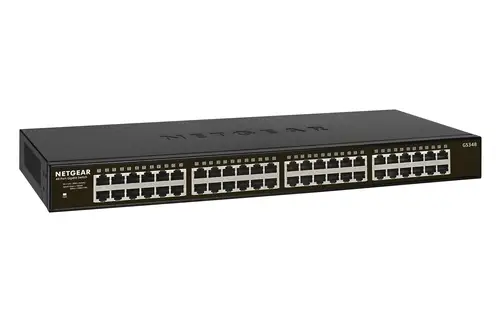 GS348 No administrado Gigabit Ethernet (10/100/1000) 1U Negro - Imagen 2
