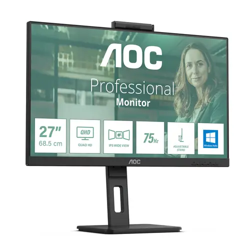 Q27P3CW pantalla para PC 68,6 cm (27") 2560 x 1440 Pixeles Quad HD LED Negro - Imagen 2