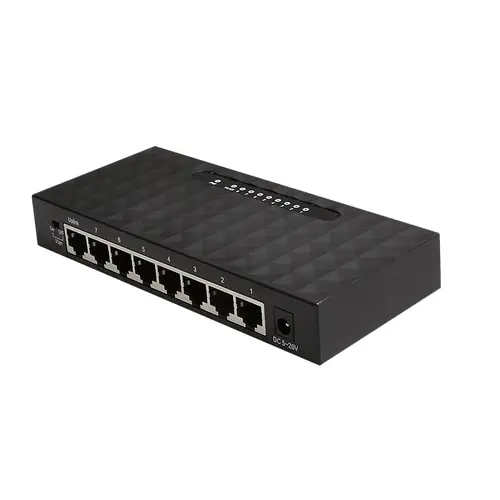 GES8000 No administrado Gigabit Ethernet (10/100/1000) Negro - Imagen 3