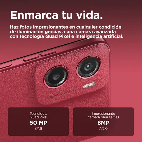 moto g05 16,9 cm (6.67") SIM doble Android 15 4G USB Tipo C 4 GB 128 GB 5200 mAh Rojo - Imagen 14