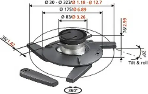 EPC 6545 - Soporte de Techo para Proyector - Imagen 8