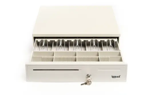 Cajón Portamonedas IRON-50W 42cm 5+8 blanco - Imagen 3