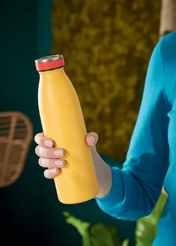 Insulated Uso diario 500 ml Acero inoxidable Amarillo - Imagen 3