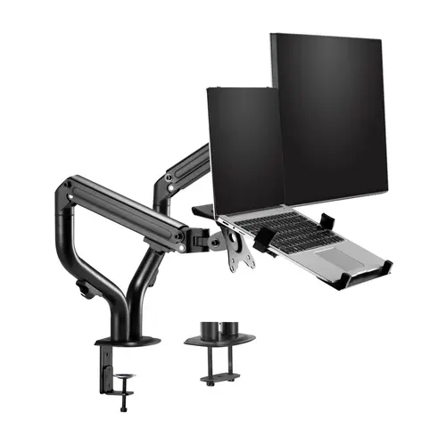 Soporte de Mesa Contrapeso Giratorio e Inclinable para Portatil y Monitor/TV 8Kg de 17-32, Negro - Imagen 2