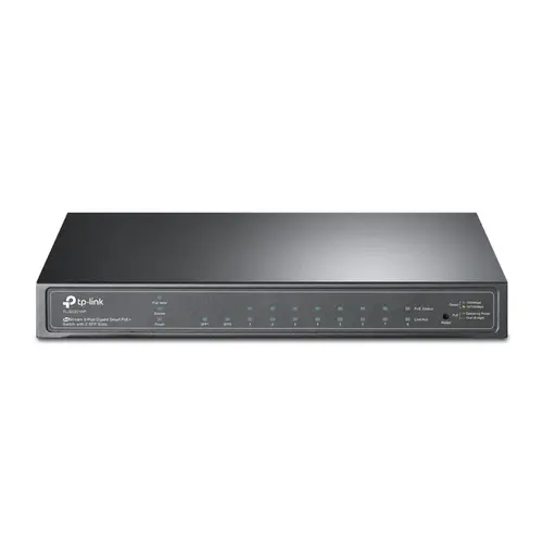 TL-SG2210P Gestionado L2 Gigabit Ethernet (10/100/1000) Energía sobre Ethernet (PoE) Negro - Imagen 1