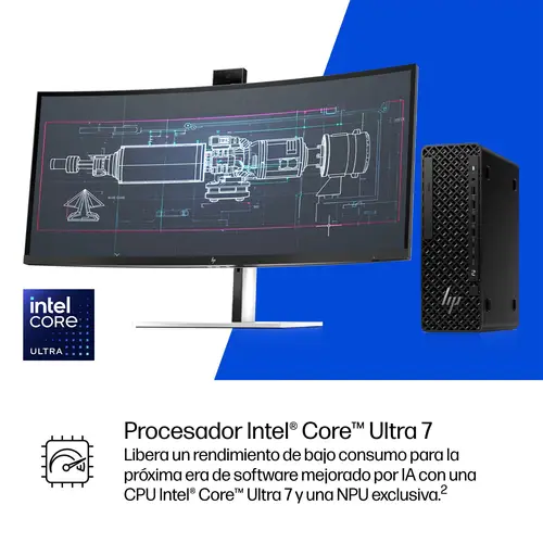 None Intel Core Ultra 7 265 32 GB DDR5-SDRAM 1 TB SSD NVIDIA RTX A400 Windows 11 Pro SFF Puesto de trabajo AI Workstation, AI PC Negro - Imagen 15