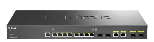 DXS-1210-12TC switch Gestionado L2/L3 10G Ethernet (100/1000/10000) 1U Negro, Plata - Imagen 1