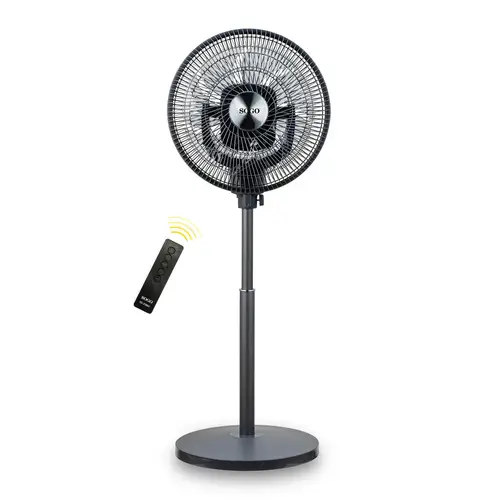 Ventilador Negro Base 360º Rdo. 16? 65w - Imagen 1
