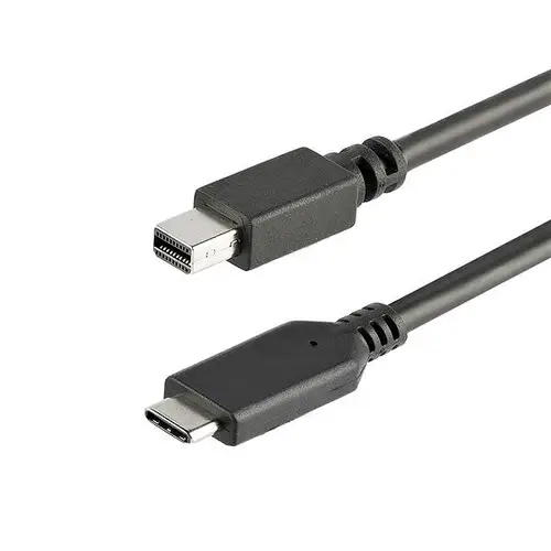Cable de 1m USB-C a Mini DisplayPort - 4K 60Hz - Negro - Adaptador USB 3.1 Tipo C a mDP - Imagen 1
