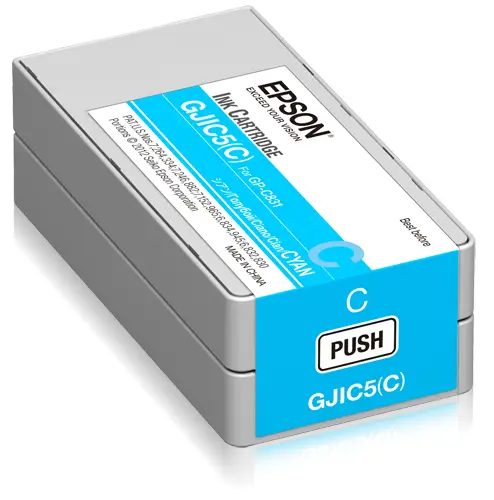 GJIC5(C): Ink cartridge for ColorWorks C831 (Cyan) (MOQ=10) - Imagen 1