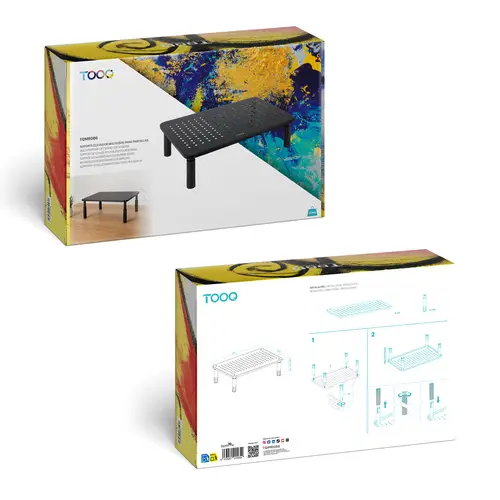 Soporte Elevador Multiusos para Monitor/Portátil, Negro - Imagen 7