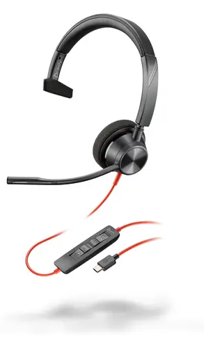 Auriculares monoaurales Blackwire 3310 USB-C + Adaptador USB-C/A - Imagen 4