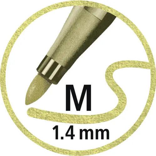 Pen 68 metallic rotulador Medio Plata 1 pieza(s) - Imagen 8