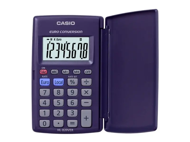 HL-820VERA-WA-EP calculadora Bolsillo Calculadora básica Azul - Imagen 1