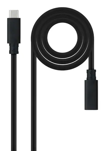 10.01.4500 cable USB USB 3.2 Gen 2x2 0,5 m USB C Negro - Imagen 1