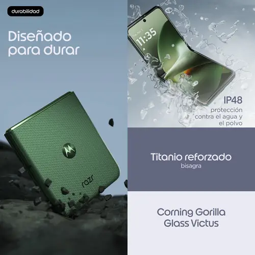 razr 70 plus 17,5 cm (6.9") SIM doble Android 16.0 5G USB Tipo C 12 GB 512 GB 4500 mAh Verde oscuro - Imagen 20
