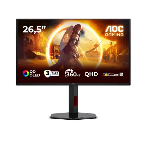 G4 Q27G4SDR pantalla para PC 67,3 cm (26.5") 2560 x 1440 Pixeles Quad HD QD-OLED Negro, Rojo - Imagen 1
