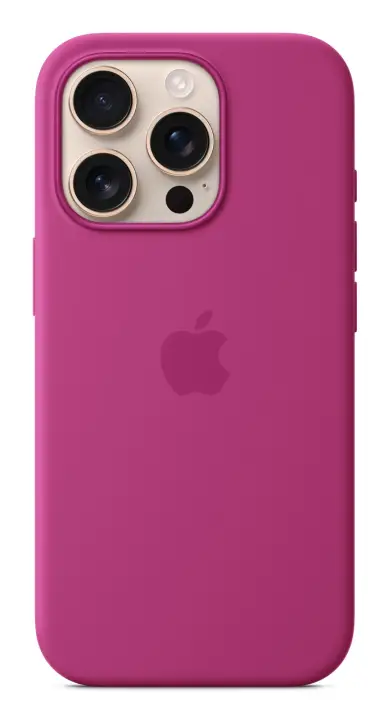 Funda de silicona con MagSafe para el iPhone 16 Pro - Fucsia