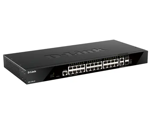 DGS-1520-28 switch Gestionado L3 10G Ethernet (100/1000/10000) 1U Negro - Imagen 2