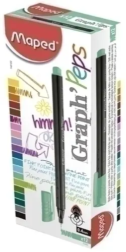 ROTUL.MAPED GRAPH PEPS JADE - Pack de 12 unidades