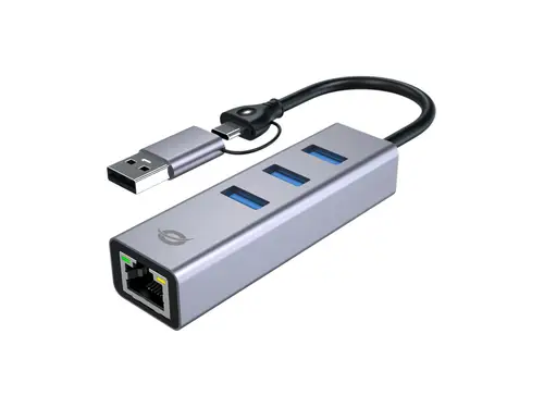 ABBY25G base para portátil y replicador de puertos Alámbrico USB 3.2 Gen 1 (3.1 Gen 1) Type-A + Type-C Gris - Imagen 1
