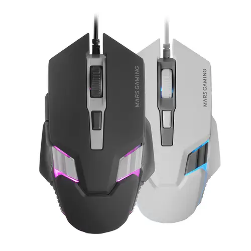MM024, Ratón Gaming RGB, Sensor Óptico 4000 DPI, Switches Mecánicos Huano, Iluminación RGB Flow, Ajuste On-the-fly 1200 / 2400 / 3200 / 4000 DPI, Compatibilidad Multiplataforma, Negro - Imagen 2
