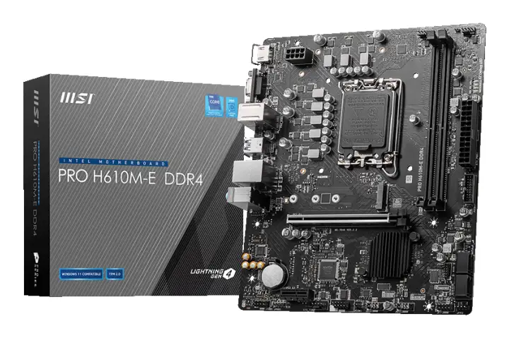 PRO H610M-E DDR4 placa base Intel H610 LGA 1700 micro ATX