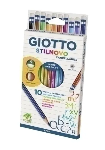 LAPICES COLOR GIOTTO STILNOVO BORRA 12 - Pack de 5 unidades