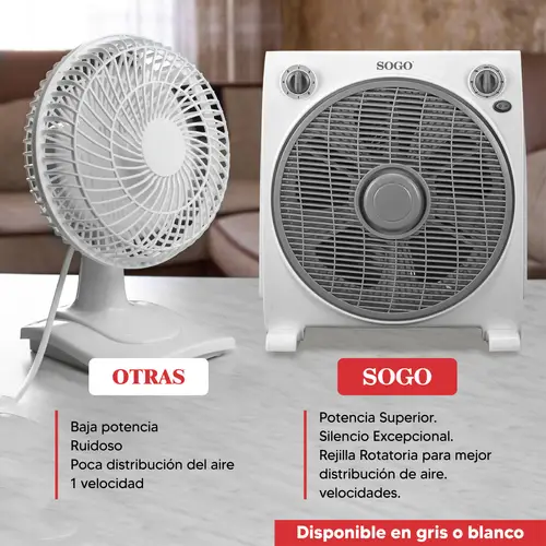 VEN-SS-21120 ventilador Gris, Blanco - Imagen 9