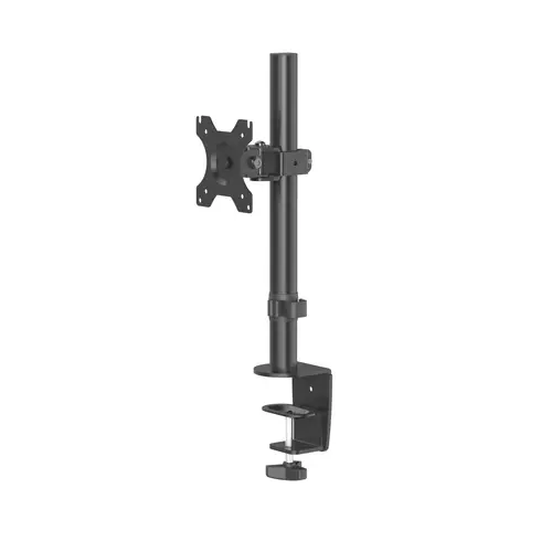 Soporte para Monitor de 13" a 32" (Compatible con los estándares VESA 75x75-100x100, Inclinación +45°/-45°, Giro 180°, hasta 10kg), Color Negro - Imagen 1