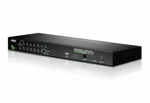 Switch KVM VGA PS/2-USB de 16 puertos con puerto para conexión en cadena y periféricos USB - Imagen 1