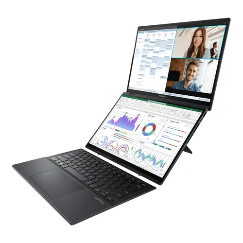 Zenbook Duo OLED UX8406MA-QL396W - Ordenador Portátil 14" WUXGA (Intel Core Ultra 9 185H, 32GB RAM, 1TB SSD, Arc Graphics, Windows 11 Home) Gris Tintero - Teclado QWERTY español - Imagen 7