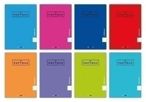 LIBRETA PAPYRUS A4 48h 90g PP CD.4 SURT. - Pack de 10 unidades