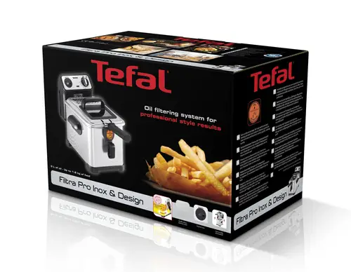 Filtra Pro FR5111 Sencillo Independiente 2400 W Freidora Negro, Acero inoxidable - Imagen 3