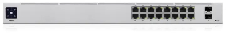 UniFi 16-Port PoE Gestionado L2/L3 Gigabit Ethernet (10/100/1000) Energía sobre Ethernet (PoE) 1U Plata