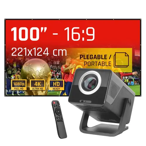 Pack proyector 4K + Lona proyección 100" - Imagen 1