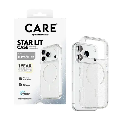 CARE by ® Star Lit Case w. MagSafe iPhone 18 Pro | 17 Pro funda para teléfono móvil Transparente - Imagen 5
