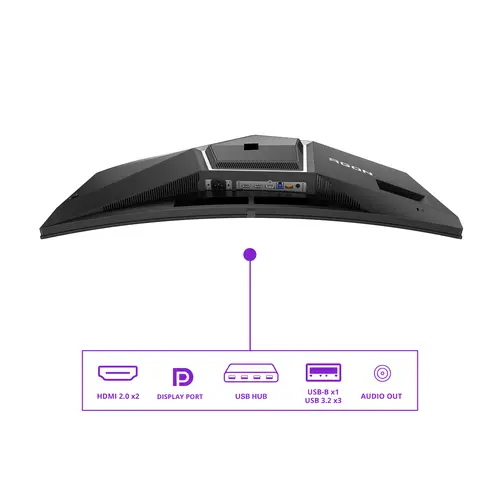 AGON PRO AG346UCD pantalla para PC 86,4 cm (34") 3440 x 1440 Pixeles Wide Quad HD QD-OLED Negro, Gris - Imagen 4