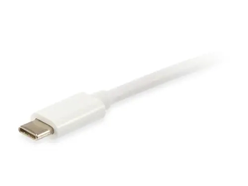 128351 Cable USB 3.2 Gen 2 C a C, M/M, 1,0m, PD 60W , 4K/60Hz, 5Gbps, Blanco - Imagen 2