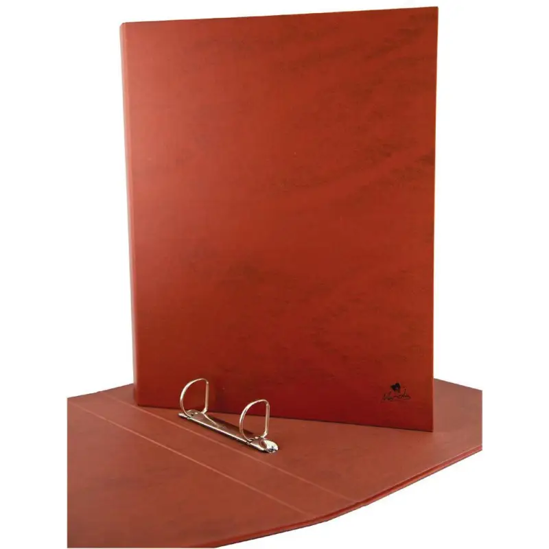 Carpeta Anillas Mixtas 2x25mm Folio Cartón Forrado Plastificado Mate Cuero
