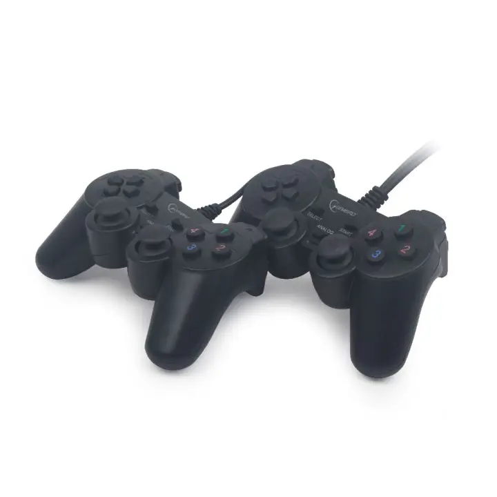 JPD-UDV2-01 mando y volante Negro USB 2.0 Gamepad Analógico/Digital PC