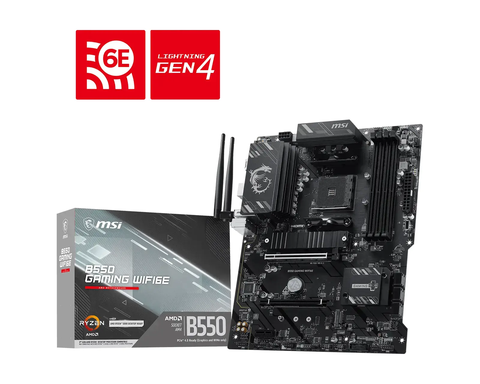 B550 GAMING WIFI6E placa base AMD B550 Zócalo AM4